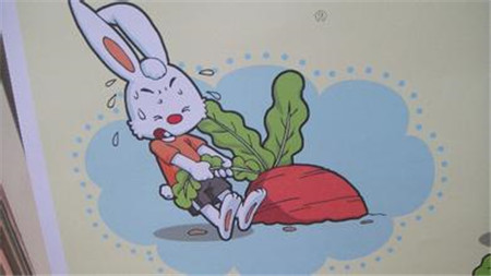 小兔子拔萝卜剪纸