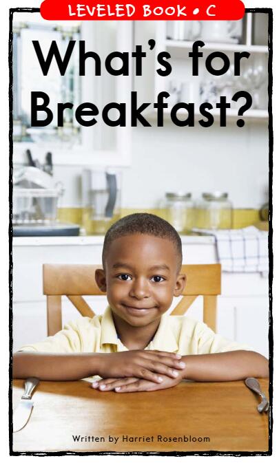 《What's for Breakfast》RAZ分级阅读英文绘本pdf资源免费下载
