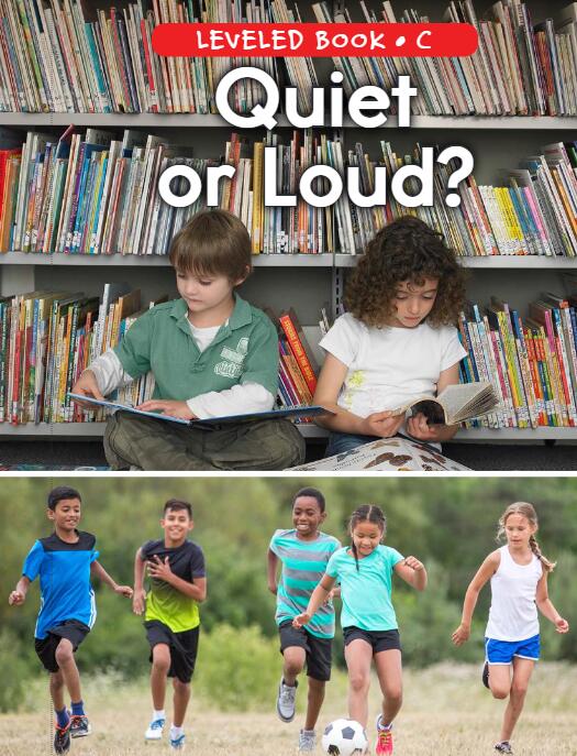 《Quiet or Loud》RAZ分级阅读英文绘本pdf资源免费下载