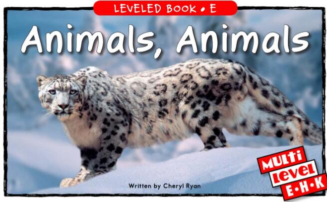《Animals, Animals》英文绘本及翻译pdf资源下载