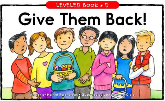 《Give Them Back》英文绘本pdf资源下载及中文翻译