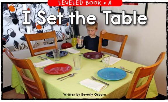 《I Set the Table》英文绘本pdf资源下载
