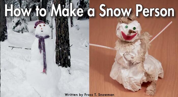 《How to Make a Snow Person》绘本pdf资源下载
